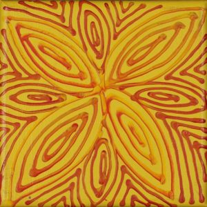 Pamapardu Jukurrpa (Flying Ant Dreaming)  - Warntungurru by Warlukurlangu Artists