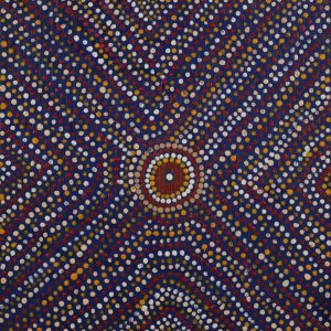 Yarla Jukurrpa (Bush Potato Dreaming) - Cockatoo Creek by Raymond Jupurrurla Leo