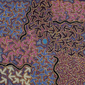 Yankirri Jukurrpa (Emu Dreaming) - Ngarlikirlangu by Jeffrey Jangala Gallagher