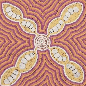 Ngarlkirdi Jukurrpa (Witchetty Grub Dreaming) by Nathalie Napurrurla Morton