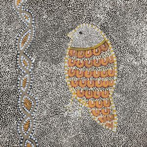 Ngalyipi Jukurrpa (Snakevine Dreaming) - Mina Mina by Geraldine Napangardi Granites by Geraldine Napangardi Granites