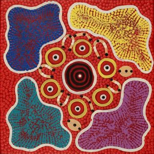 Ngapa Jukurrpa (Water Dreaming)  -  Puyurru by Kerrilee Napangardi McCormack