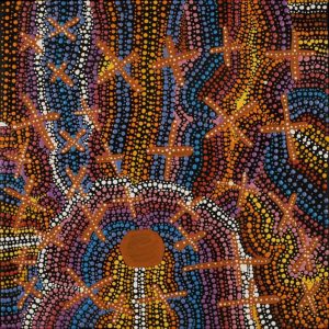 Ngatijirri Jukurrpa (Budgerigar Dreaming) by Kershini Napaljarri Collins