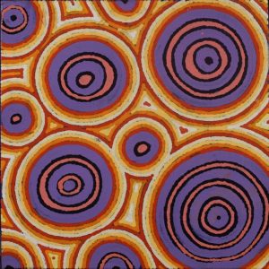 Ngapa Jukurrpa (Water Dreaming)  -  Puyurru by Leavannia Nampijinpa Watson