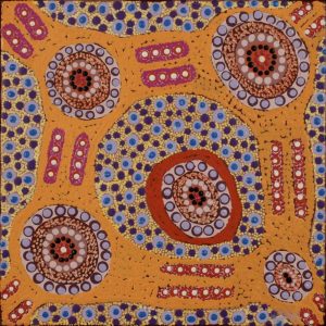 Ngapa Jukurrpa (Water Dreaming)  -  Puyurru by Jennifer Napaljarri Lewis