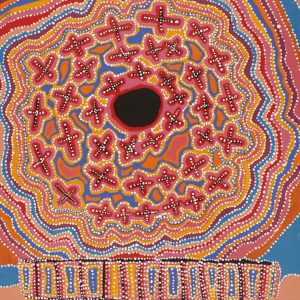 Ngatijirri Jukurrpa (Budgerigar Dreaming) by Kershini Napaljarri Collins