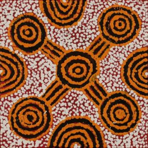 Ngapa Jukurrpa (Water Dreaming)  - Mikanji by Juliette Nampijinpa Brown