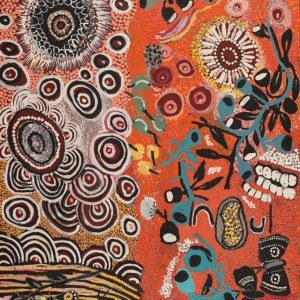 Ngurlu Jukurrpa (Native Seed Dreaming) by Martha Nakamarra Poulson