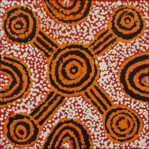 Ngapa Jukurrpa (Water Dreaming)  - Mikanji by Juliette Nampijinpa Brown