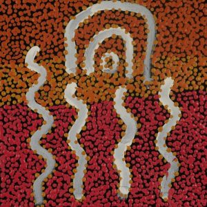 Ngapa Jukurrpa (Water Dreaming)  -  Puyurru by Clancy Jangala Watson