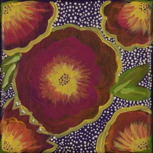 Lukarrara Jukurrpa (Desert Fringe-rush Seed Dreaming) by Warlukurlangu Artists