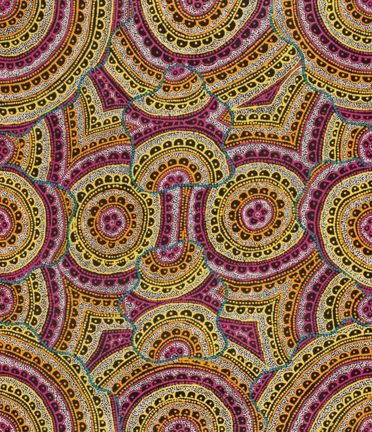 Ngalyipi Jukurrpa (Snakevine Dreaming) - Mina Mina by Kirsty Anne Napanangka Martin