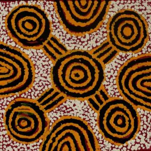 Ngapa Jukurrpa (Water Dreaming)  - Mikanji by Juliette Nampijinpa Brown