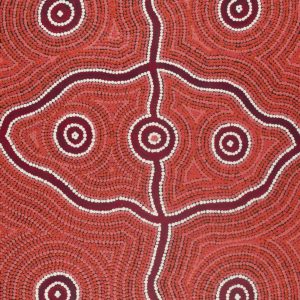 Lukarrara Jukurrpa (Desert Fringe-rush Seed Dreaming) by Gisella Napaljarri Dickson