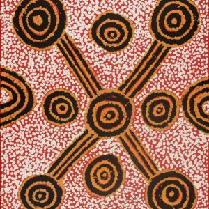 Ngapa Jukurrpa (Water Dreaming)  - Mikanji by Juliette Nampijinpa Brown