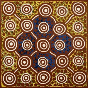 Yawakiyi Jukurrpa (Native Currant Dreaming) by Geraldine Napurrurla Wilson