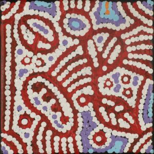 Lukarrara Jukurrpa (Desert Fringe-rush Seed Dreaming) by Warlukurlangu Artists