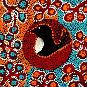 Wanakiji Jukurrpa (Bush Tomato Dreaming) by Joshua Jungarrayi Brady