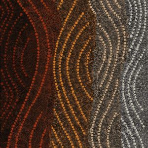 Ngapa Jukurrpa (Water Dreaming)  -  Puyurru by Leavannia Nampijinpa Watson