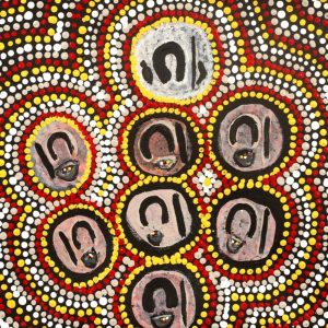 Napaljarri-warnu Jukurrpa (Seven Sisters Dreaming) by Rosie Napurrurla Daniels