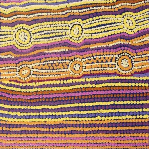 Pikilyi Jukurrpa (Vaughan Springs Dreaming) by Selina Napanangka Fisher