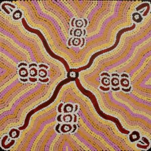 Watiya-warnu Jukurrpa (Seed Dreaming) by Narelle Nangala Brown