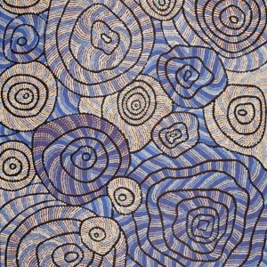 Warlukurlangu Jukurrpa (Fire country Dreaming) by Nathania Nangala Granites
