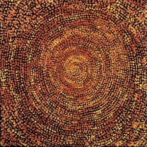 Ngapa Jukurrpa (Water Dreaming)  -  Puyurru by Sarah Napurrurla Leo