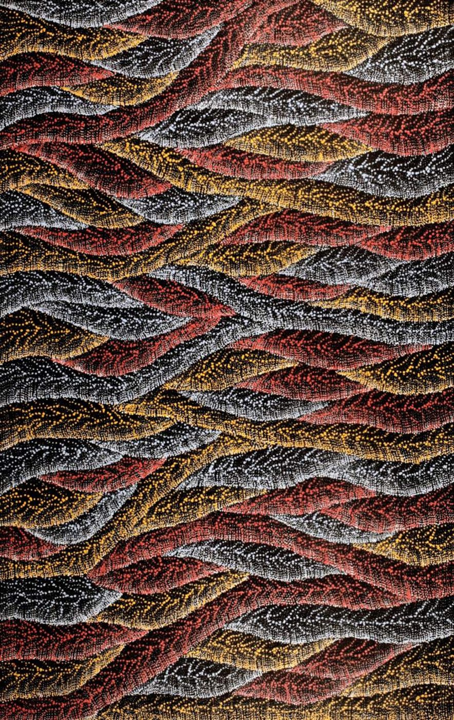 Wanakiji Jukurrpa (Bush Tomato Dreaming) by Debbie Napaljarri Brown