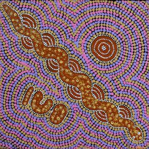 Warna Jukurrpa (Snake Dreaming) by Patricia Nakamarra Oldfield