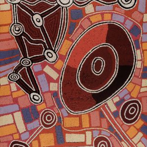 Ngalyipi Jukurrpa (Snakevine Dreaming) - Mina Mina by Grace Napangardi Woods