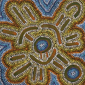 Watiya-warnu Jukurrpa (Seed Dreaming) by Jason Japaljarri Woods