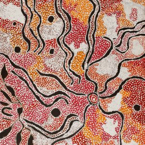 Watiya-warnu Jukurrpa (Seed Dreaming) by Katrina Nampijinpa Brown