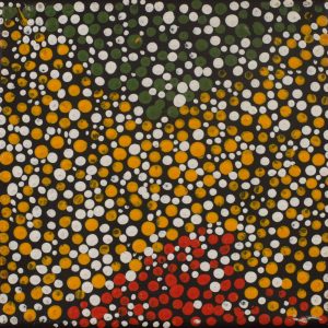 Wanakiji Jukurrpa (Bush Tomato Dreaming) by Warlukurlangu Artists