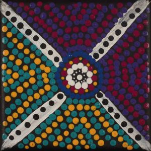 Napaljarri-warnu Jukurrpa (Seven Sisters Dreaming) by Warlukurlangu Artists