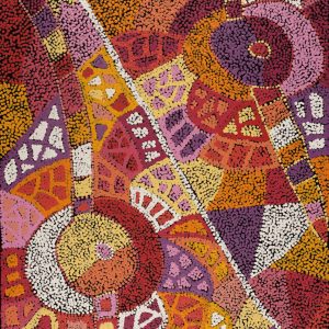 Ngapa Jukurrpa (Water Dreaming)  -  Puyurru by Clarissa Nangala Williams