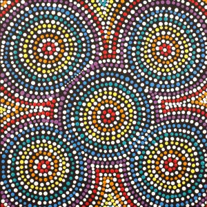 Ngapa Jukurrpa (Water Dreaming)  -  Pirlinyarnu by Veronica Napangardi Williams