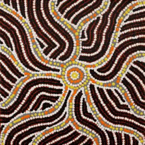 Yarla Jukurrpa (Bush Potato Dreaming) - Cockatoo Creek by Linda Napurrurla Walker