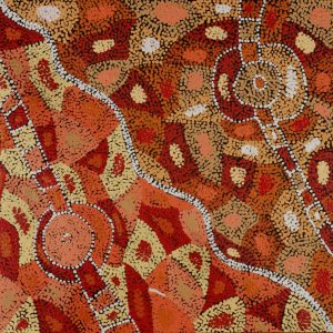 Ngapa Jukurrpa (Water Dreaming)  -  Puyurru by Clarissa Nangala Williams