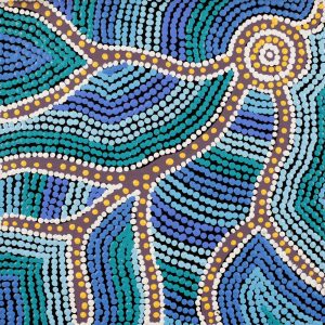 Yarla Jukurrpa (Bush Potato Dreaming) - Cockatoo Creek by Linda Napurrurla Walker