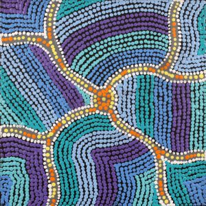 Yarla Jukurrpa (Bush Potato Dreaming) - Cockatoo Creek by Linda Napurrurla Walker