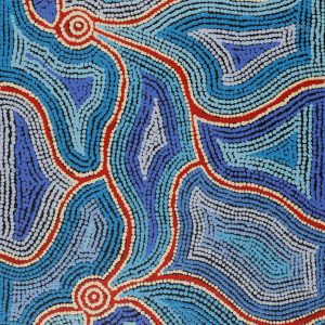 Yarla Jukurrpa (Bush Potato Dreaming) - Cockatoo Creek by Linda Napurrurla Walker