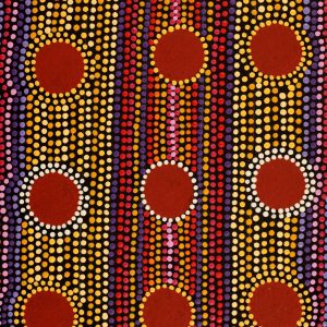 Jungunpa Jukurrpa (Spinifex Hopping Mouse Dreaming) by Carmelina Napanangka Marshall