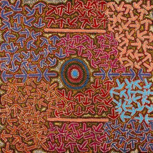 Yankirri Jukurrpa (Emu Dreaming) - Ngarlikirlangu by Jeffrey Jangala Gallagher