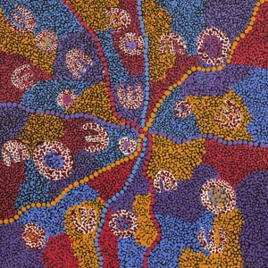 Janganpa Jukurrpa (Brush-tail Possum Dreaming)-  Mawurrji by Nikita Nungarrayi Morris