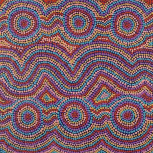 Ngapa Jukurrpa (Water Dreaming) - Wapurtali by Caroline Nakamarra Gibson