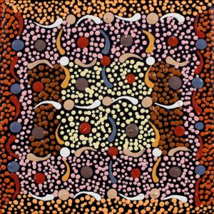 Wanakiji Jukurrpa (Bush Tomato Dreaming) by Warlukurlangu Artists