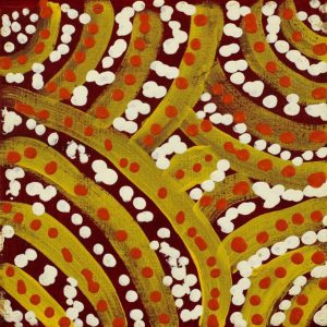 Pamapardu Jukurrpa (Flying Ant Dreaming)  - Warntungurru by Warlukurlangu Artists