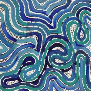 Pamapardu Jukurrpa (Flying Ant Dreaming)  - Warntungurru by Reanne Nampijinpa Brown