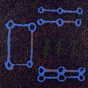 Wardapi Jukurrpa (Goanna Dreaming) - Yarripilangu by Henry Jampijinpa Spencer